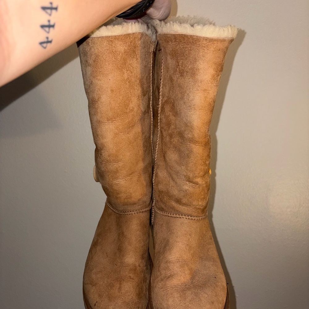 UGG Chestnut Tall Bailey Button Boots